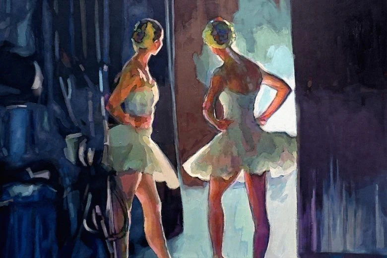 Ivans Mazeins "Mirklis pirms uznāciena", 2020, audekls/eļļa, 85x120 cm
